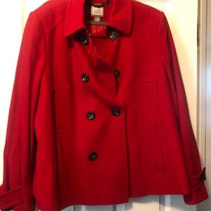 Bright Beautiful Red Jc Penny Coat